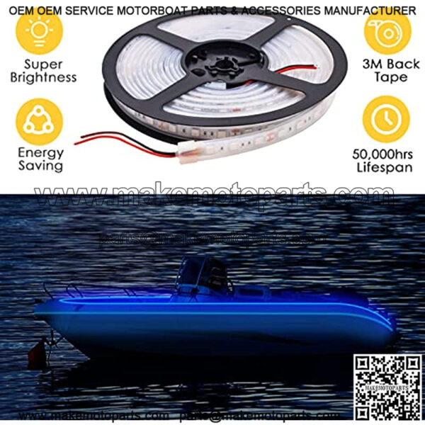 LED Boat Lights Marine Led Strip Lights Pontoon Boat Deck Light Accent Light Courtesy Interior Lights Night Fishing, IP67 Waterproof for Jon Bass Kayak Sailboat Trailer Cabinet Bar Household - Image 2
