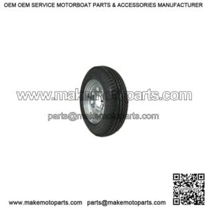 4.80x12 Trailer Tire & Galvanized Rim, Load Range B