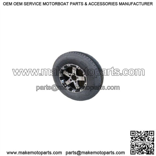 ST215/75R-14" Radial Tire & Black Spoke Rim