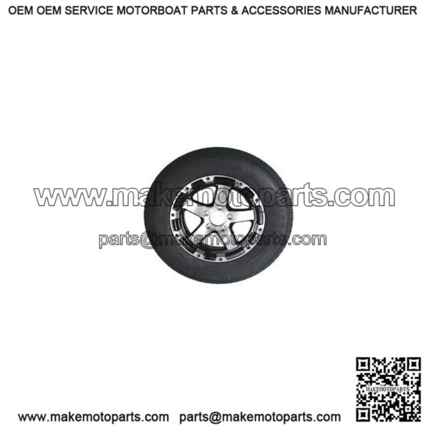 ST205/75R-15" Radial Tire & T08 Alum. Rim w/Black Inlay L.R. C