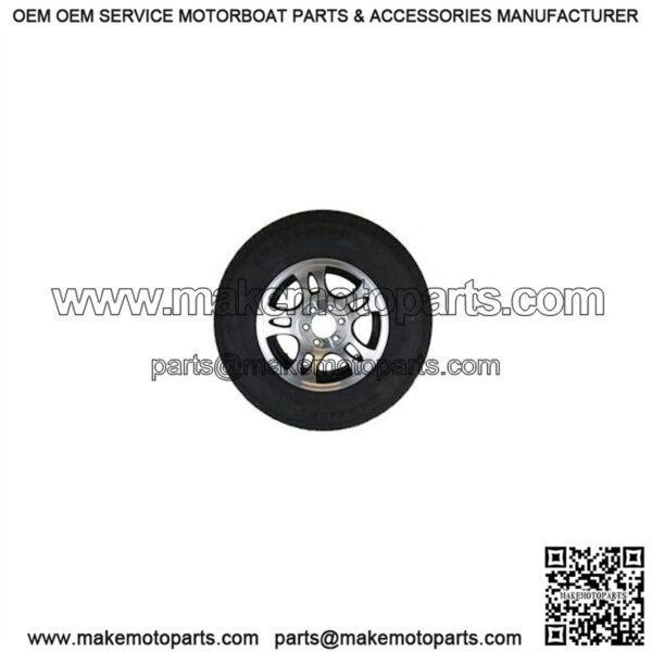 ST225/75R-15" Radial Tire & Black Split Spoke Alum. Rim L.R.E