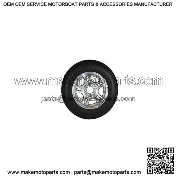ST225/75D-15" Tire & Aluminum Split Spoke Rim (6 Lug), L.R. D