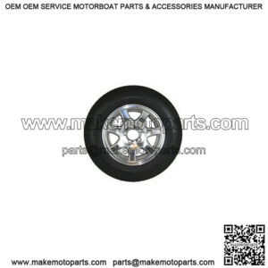 ST205/75R-15" Radial Tire & Aluminum Spoke Rim, L.R. C