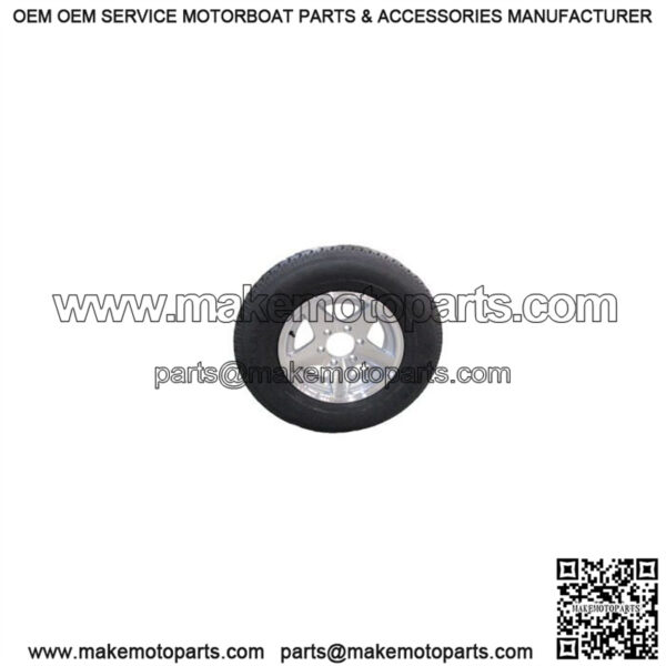 ST225/75R-15" Radial Tire & Aluminum 5-Star Rim LR D (6-Lug)