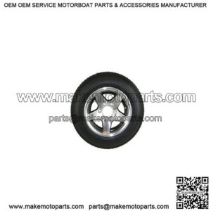 ST225/75R-15" Radial Tire & Aluminum Black Star Rim, 6-Lug