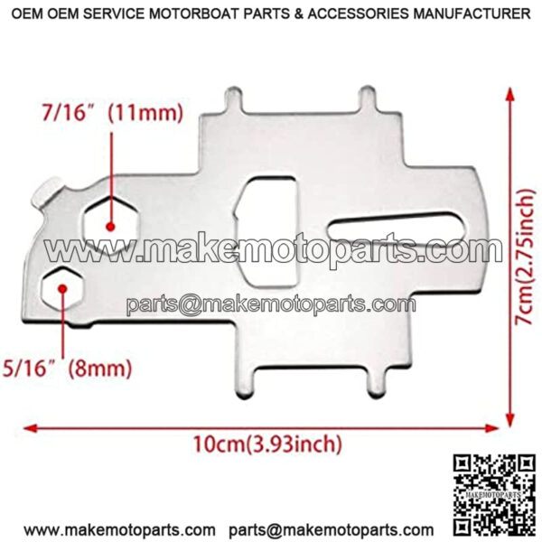 Boat Stainless Steel Yacht Gas Water Tank Deck Filler Spare Deck Plate Key Deck Tool for Gas Fuel Water Waste Fill Fitting - Image 2