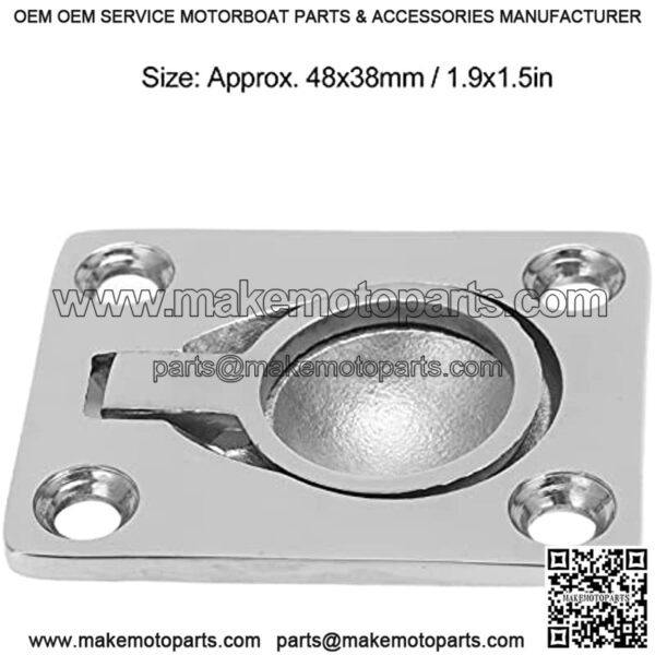 Boat Pull Flush Lift, 316 Stainless Steel Corrosion Resistance Flush Mount Lifting Ring Pull Handle for Boat Boat/Yacht Spare Parts - Image 4