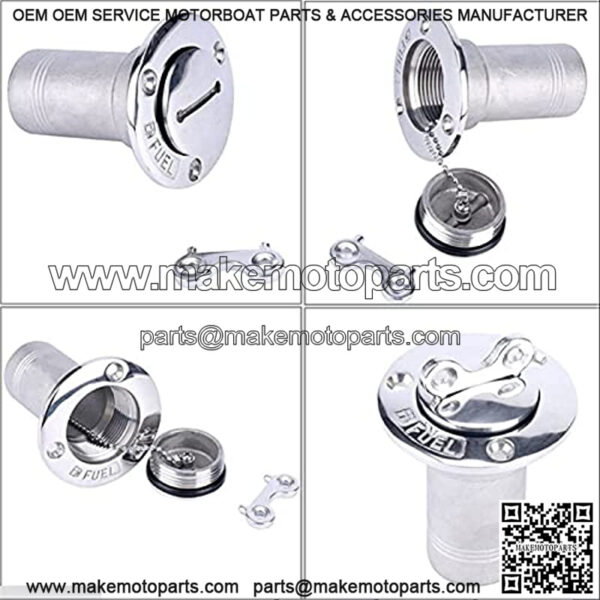 Boat Accessories Hardware Boat Parts Accessories Yacht Deck Fuel Boat Deck Fill/Filler with Key Cap (1.5Inch(38MM)) - Image 2