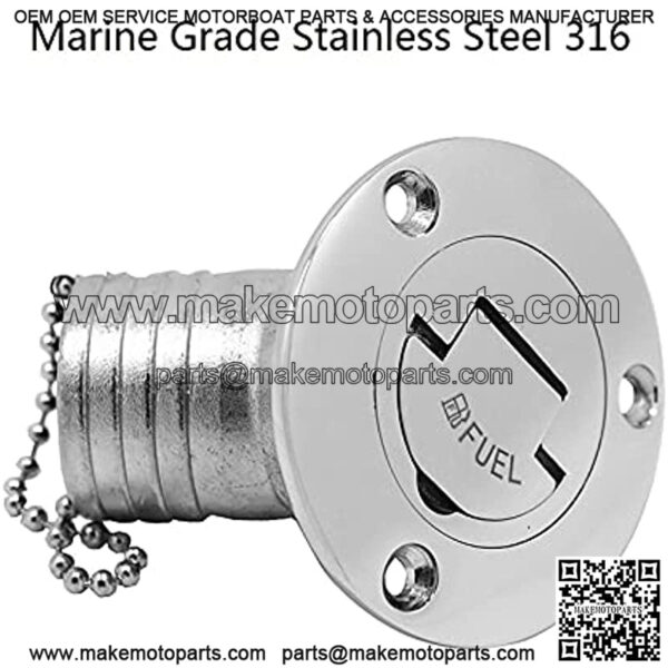 Stainless Steel Hardware 45 Degree Fuel Deck Filler Cap Stainless Steel 316 38mm 50mm Boat Yacht Accessories Parts for Boat (Color : WASTE-50mm) - Image 4
