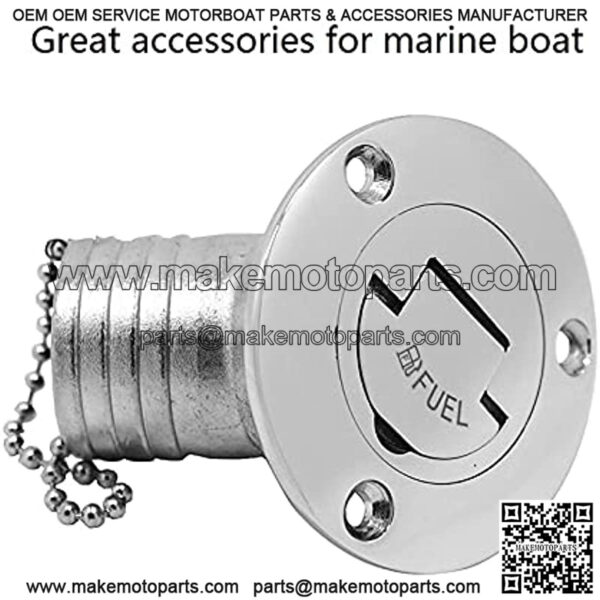 Stainless Steel Hardware 45 Degree Fuel Deck Filler Cap Stainless Steel 316 38mm 50mm Boat Yacht Accessories Parts for Boat (Color : WASTE-50mm) - Image 5
