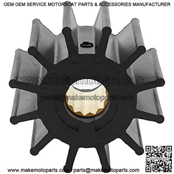 Outboard Water Pump Impeller Water Pump Impeller for Outboard Motor 12 Blades Neoprene Accessory Fit for 17935-0001 Replacement Boat/Yacht Parts - Image 3