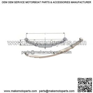 25.25" Double Eye Leaf Spring (3 leaves / 1500 lb.)