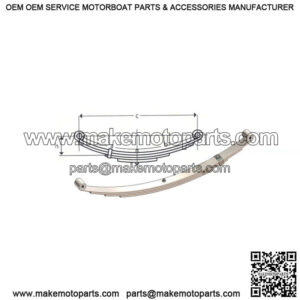 25.25" Double Eye Leaf Spring (3 leaves / 2000 lb.)