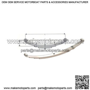 27" Double Eye Leaf Spring (4 leaves / 1750 lb.)