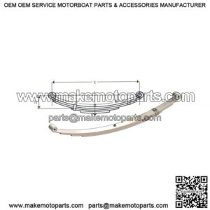 28" Double Eye Leaf Spring (4 leaves / 925 lb.)
