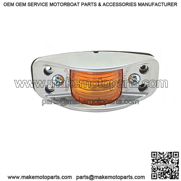 Amber Die-Cast Aluminum Clearance Light
