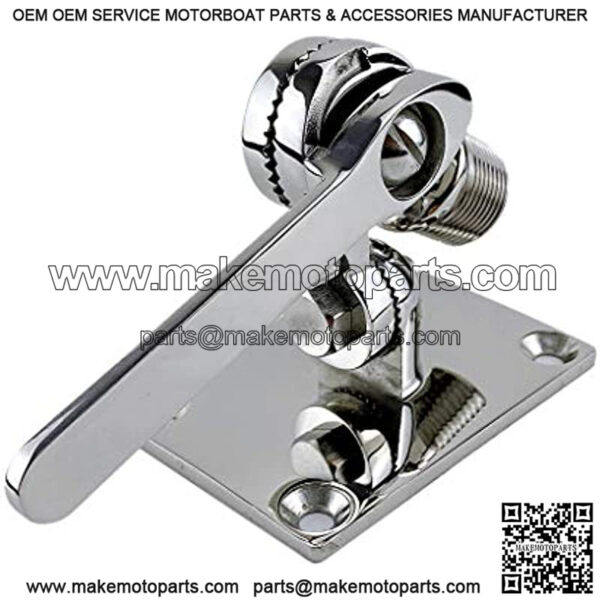 Heavy Duty 316 Stainless Steel Boat Radio VHF Antenna Adjustable Base Ratchet Mount Suit for Boat Yacht Replacement Part - Image 2