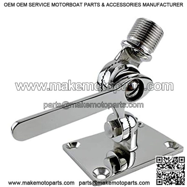 Heavy Duty 316 Stainless Steel Boat Radio VHF Antenna Adjustable Base Ratchet Mount Suit for Boat Yacht Replacement Part - Image 5