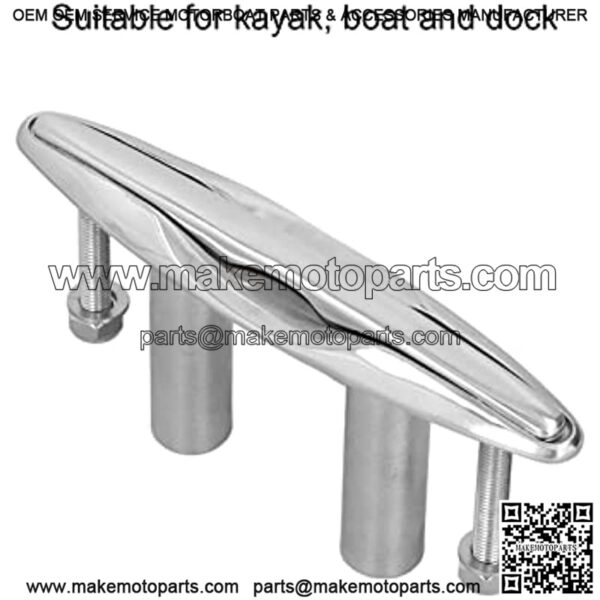 Boat Deck Cleat, 8in Pull Up Boat Cleat 316 Stainless Steel Open Base Highly Polished Hardware for Dock Boat/Yacht Spare Parts - Image 4