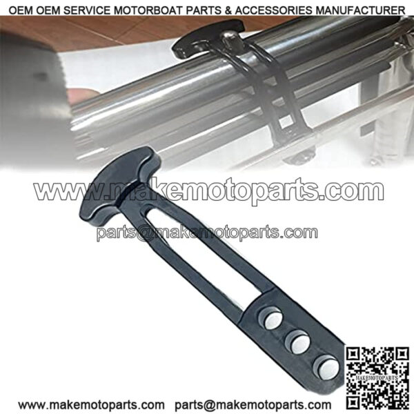 Boat Yacht Sport Jet Boarding Swim Telescoping Ladder Strap, Secure Retaining 3 Adjustable Mounting Holes for 2 Step 3 Step Ladder (M)
