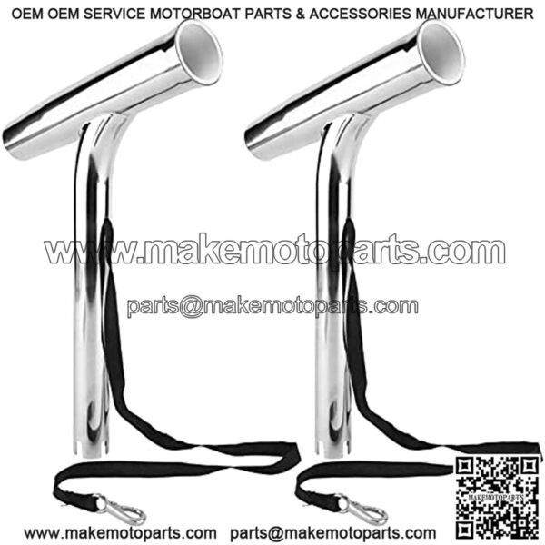 Fishing Rod Holder 2Pcs Stainless Steel Boat Outrigger Mount Fishing Pole Holder - Image 3