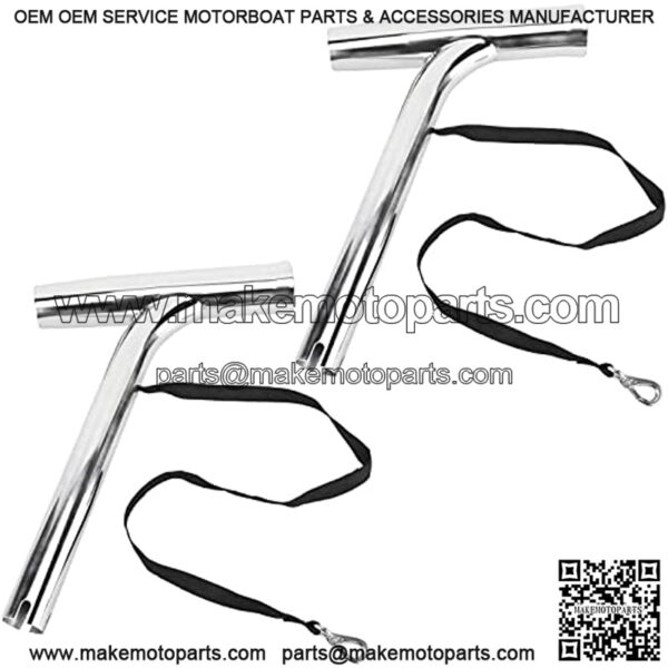 Fishing Rod Holder 2Pcs Stainless Steel Boat Outrigger Mount Fishing Pole Holder - Image 4