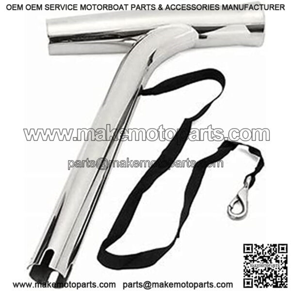 Fishing Rod Holder 2Pcs Stainless Steel Boat Outrigger Mount Fishing Pole Holder - Image 5
