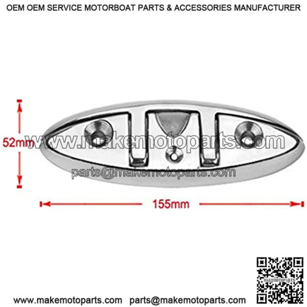 Stainless Steel 316 Folding Cleat 6 inch Lift Bolt Ship Hardware Yacht Parts - Image 3