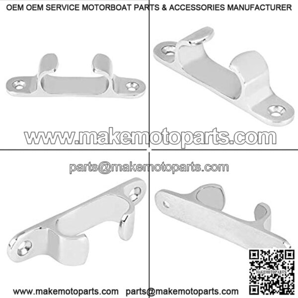 Stainless Steel Fair Lead, 4 Inch Stainless Steel Bow Chock Fair Lead Line Cleat Hardware Spare Parts for Yacht - Image 2