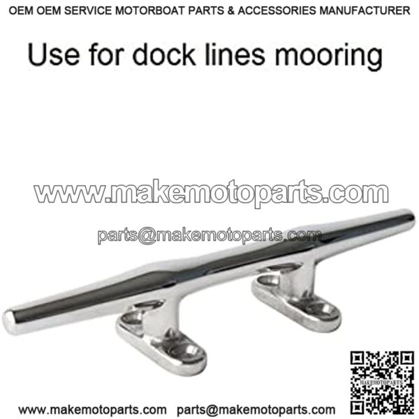 Stainless Steel Hardware 316 Stainless Steel Boats Deck Cleat Hardware 4inch to 12 inch Metal Sail Dock Cleats Boat Yacht Accessories Parts for Boat (Color : 5 inch) - Image 3