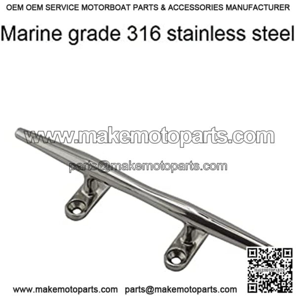 Stainless Steel Hardware 316 Stainless Steel Boats Deck Cleat Hardware 4inch to 12 inch Metal Sail Dock Cleats Boat Yacht Accessories Parts for Boat (Color : 5 inch) - Image 4