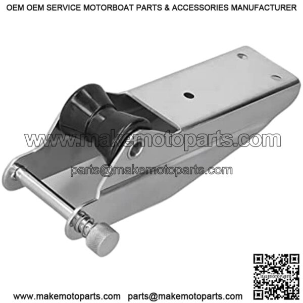 Boat Anchor Roller, 230mm Anchor Roller Spring Loaded Pin 304 Stainless Steel Black Nylon Fairlead for Boats Yacht Boat/Yacht Spare Parts - Image 2