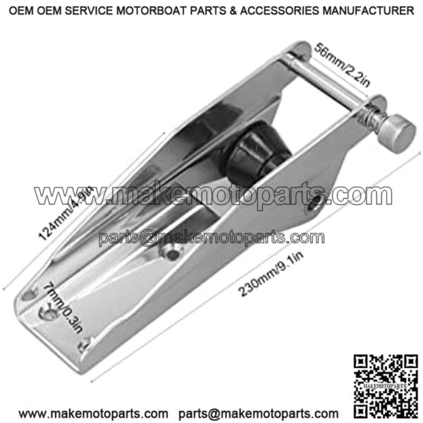 Boat Anchor Roller, 230mm Anchor Roller Spring Loaded Pin 304 Stainless Steel Black Nylon Fairlead for Boats Yacht Boat/Yacht Spare Parts - Image 3