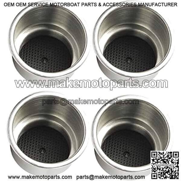 Stainless Steel Boat Cup Drink Holder with Drain,Mounting Gasket and Internal pad for Boat Rv Camper (8 Pack) - Image 5