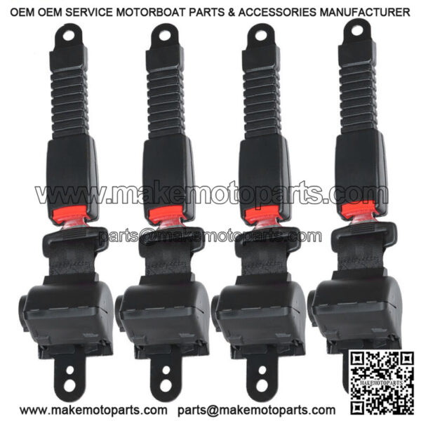New For EZGO/Yamaha/Golf Club Car 4 passenger Seat Belts & Bracket - Image 3