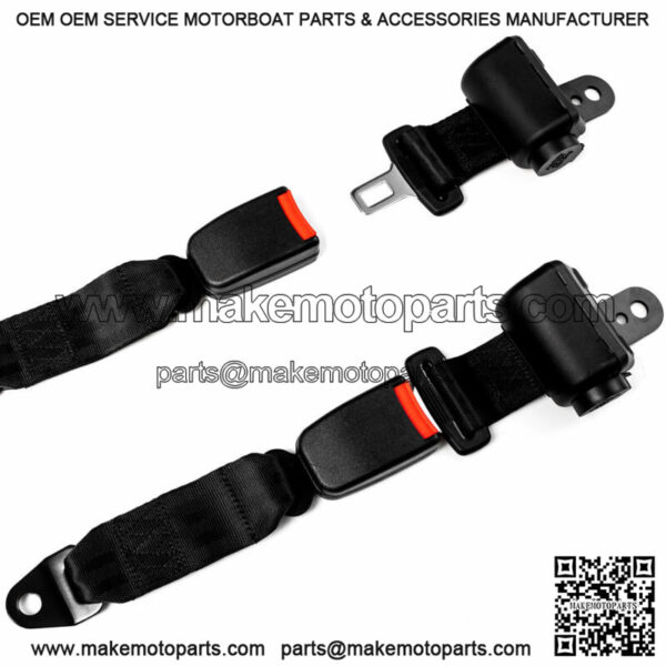 2Pcs Universal Golf Cart Seat Belts Lap For E-ZGO Club Car Yamaha