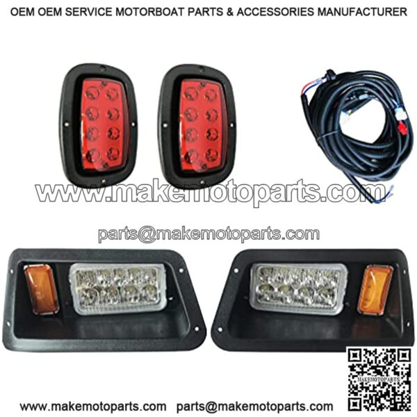 Golf Cart Yamaha LED lights Kit | G14, G16, G19, G22 Golf Cart LED Headlight and Tail Light Kit - Image 2