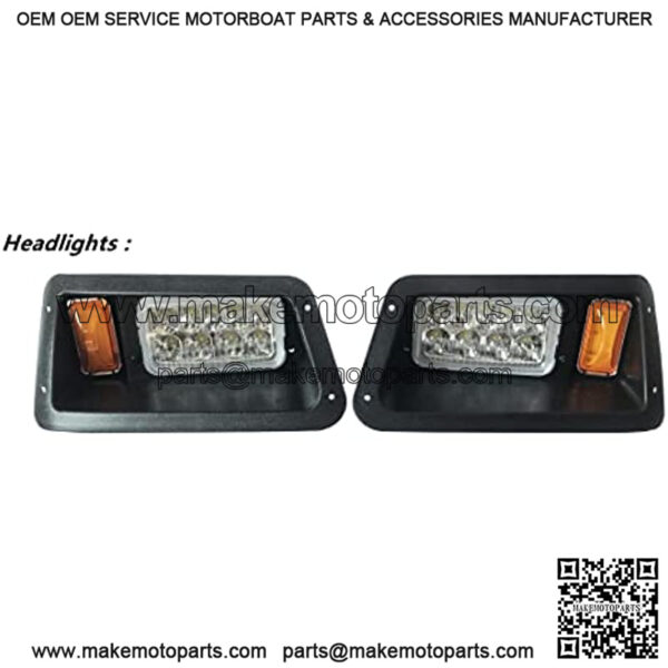 Golf Cart Yamaha LED lights Kit | G14, G16, G19, G22 Golf Cart LED Headlight and Tail Light Kit - Image 3