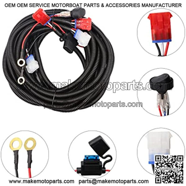 Club Car LED Light Kit 12 Volt Headlight and Tail Light Assembly for 1993-Up Club Car DS Golf Cart OEM 101988001 101988002 - Image 3