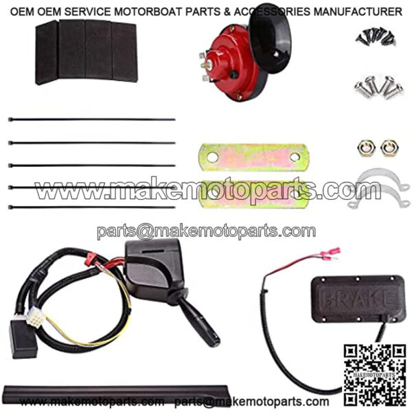 Golf Cart LED Light Kit for Club Car Precedent 2004-2008.5, Headlight Taillight Turn Signal Brake Lights Horn Upgrade(Must Input 12 Volts) - Image 3