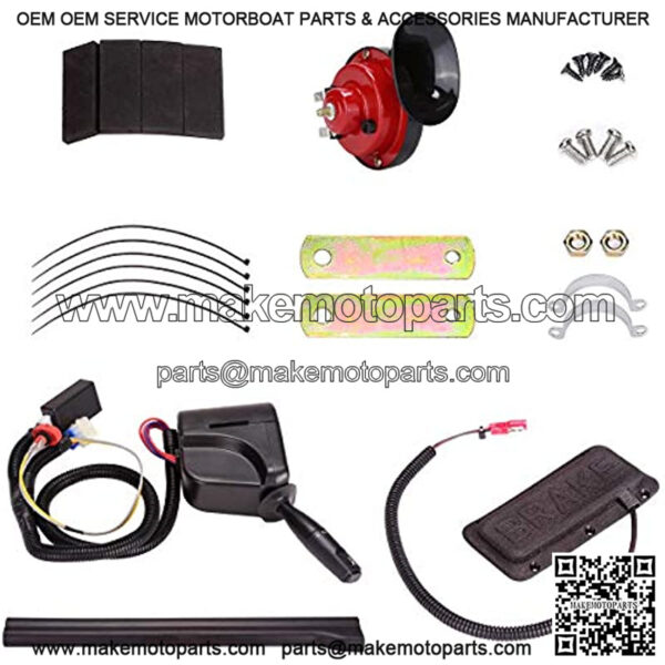 Golf Cart LED Headlights and Tail Light Kits for EZGO RXV 08-15 Gas & Electric Carts, 12V Street Legal Lights Kit With Turn Signal Wiring Harne(NOT Fit 2016+ RXV II ) - Image 3