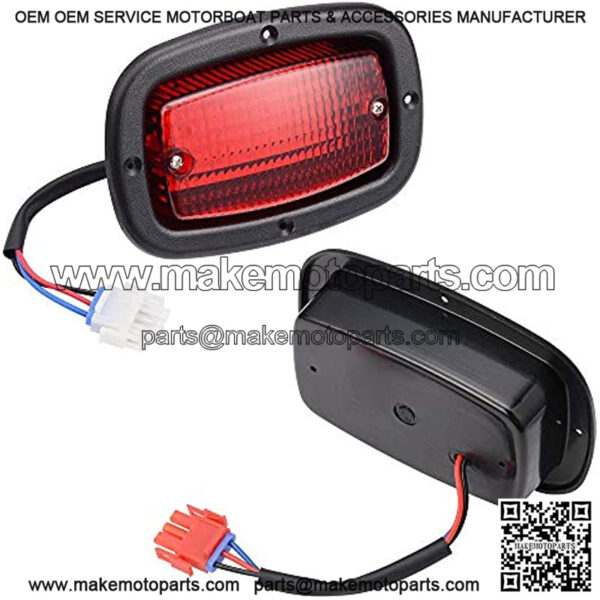 Golf Cart Halogen Headlights & LED Tail Lights Kit DS Cart Lights, Only Compatible With Golf Cart Club Car DS 1993-UP Model - Image 3