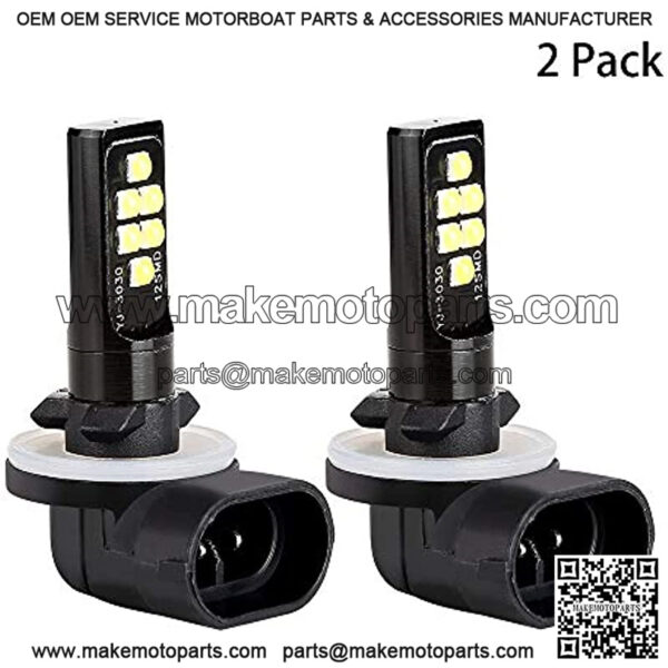 Golf Cart LED Light Headlights Bulb for Club Car DS (1999+) and (2004+) Precedent??Pack of 2 - Image 2