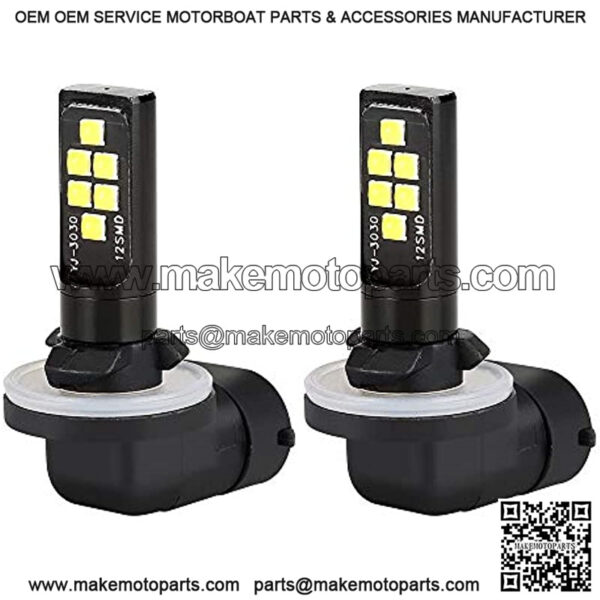 Golf Cart LED Light Headlights Bulb for Club Car DS (1999+) and (2004+) Precedent??Pack of 2 - Image 3