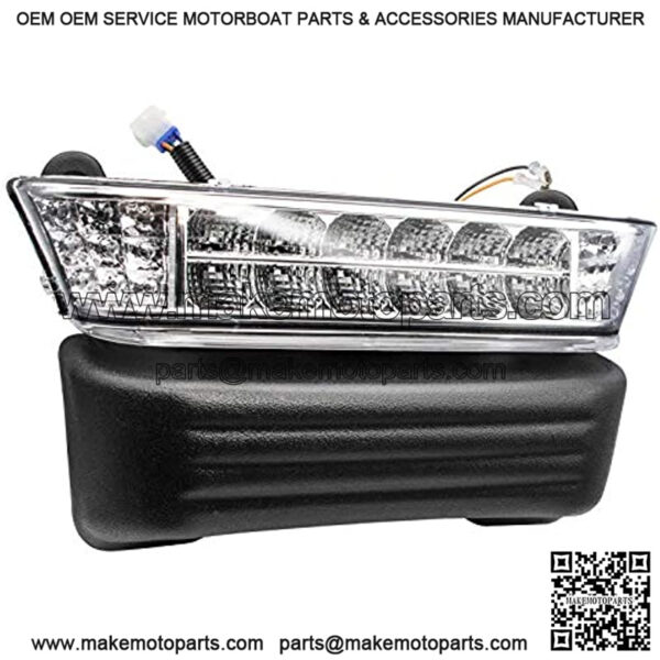 Club Car Precedent Led Headlight with Bumper Electric Replacement or Upgrade for 2004-Up Golf cart