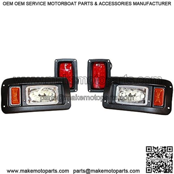 Performance Plus Carts Club Car DS Golf Cart Full LED Headlight Tail Light Kit 1993-Up - Image 2
