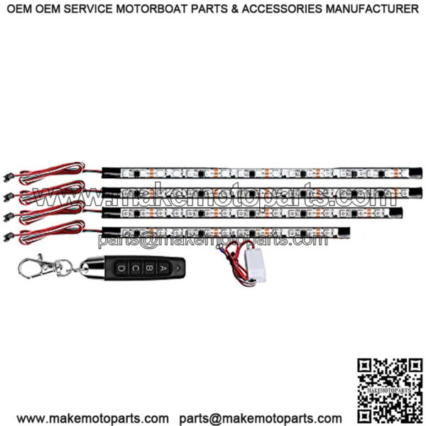 Golf Cart Underglow Light for Golf Cart EZGO Yamaha Club Car - IP68 Waterproof Underbody LED Light Set with Wireless Controller