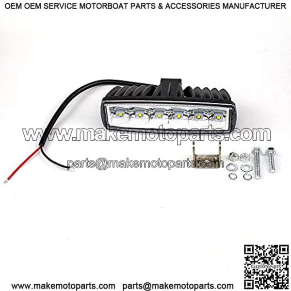 LED Red Driving Lights Bar 2Pcs 30W 6Inch Waterproof Driving Fog Lights Work Auxiliary Lights Red Hunting Fishing Lights Fit for Fish Pig Deer Hog Predator Truck Trator ATV Golf Cart Boat - Image 4