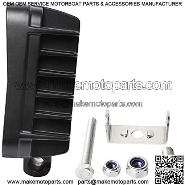 New 6 Inch Led Work Light for Truck, 80W 6800Lumens Flood Light Off Road Light for Jeep Tractor SUV ATV, 12/24V - Image 3