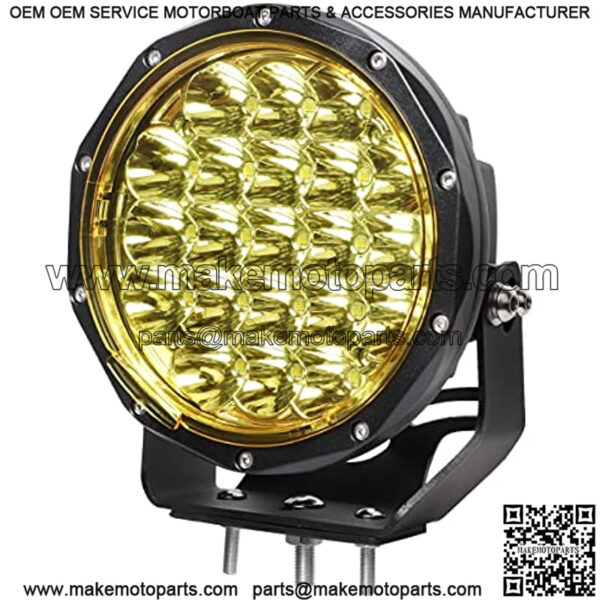 LED Offroad Light, 168W 15000 LMS 12V/24V led Pod Spotlight Lights with OSRAM P7 Led Chips, Off Road Lights, Led Work Lights for Truck Tractor Jeep ATV UTV Golf Cart Jeep Boat (7 inch) - Image 2